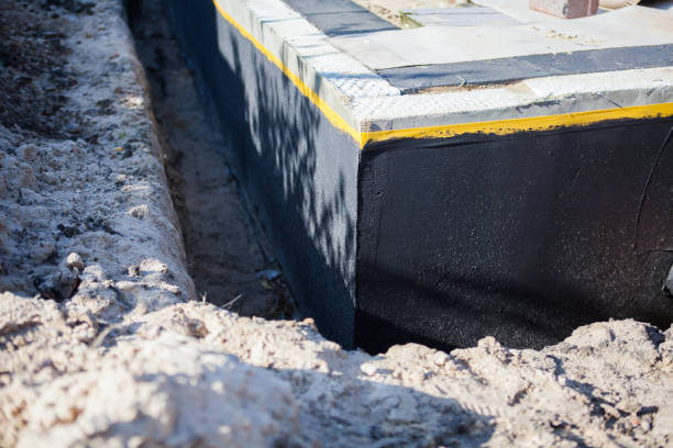 Residential Wet Basement Repair installation at a Clay Center, OH home by SJ Waterproofing Pros